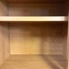 【ジャングル深井店】★システムキッチンボード 2枚扉 ナチュラル 茶 収納家具 キッチン家具 家具 簡易クリーニング済 堺市 深井 【FU3098】の画像