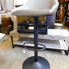 【JM936①】実用未使用 NITORI ニトリ 昇降カウンターチェア TN501 DGY リフティングチェア グレーの画像