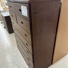 ★リユースのサカイ高崎店★TJ13685  整理ダンス 茶 H131.5×D44×W100.5 クリーニング済みの画像