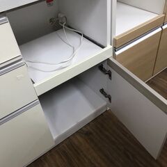 【ジャングルジャングル広陵店】家具　キッチンボード　ユーアイ　ホワイト　【ジモティー特別価格】の画像
