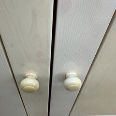 ★リユースのサカイ高崎店★TJ13686 (株)マルミツ ワードローブ アイボリー H190×D54×W79.5 クリーニング済みの画像