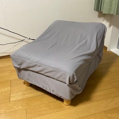  【交渉中】カウチ  オットマン　ソファー  カバー付き 美品の画像