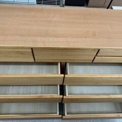 ★リユースのサカイ高崎店★TJ13687 (株)サンコウ チェスト 茶 H88×D45×W147 クリーニング済みの画像