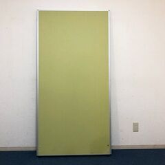 パーテーション6枚セット Z-1812C-YG・Z-1809C-YG 美品 イエローグリーン 連結コーナーポール・安定脚8個おまけ付き 展示品・アウトレットの画像