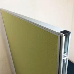 パーテーション6枚セット Z-1812C-YG・Z-1809C-YG 美品 イエローグリーン 連結コーナーポール・安定脚8個おまけ付き 展示品・アウトレットの画像