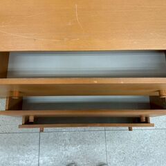 ★リユースのサカイ高崎店★TJ13688  整理ダンス 茶 H74.5×D43.5×W81.5 クリーニング済みの画像