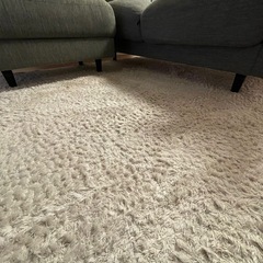 大きめラグ（200cm×140cm、白色）の画像