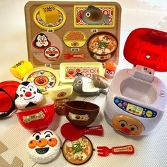 【ままごとセット】アンパンマン　おしゃべり炊飯器と和食セットの画像