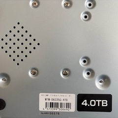 WTW ビデオレコーダー 4TB セット　カメラ　ケーブルセット不具合確認の画像