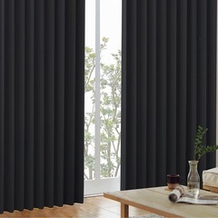 K-wave ブラックカーテン 100x210cm 2枚入　遮光...