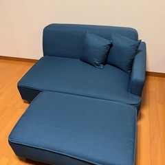 ◇カウチソファー2人掛けオットマン◇の画像