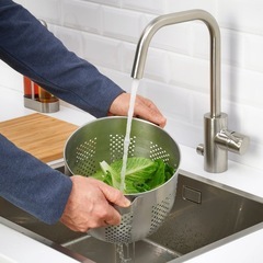 ikea ボウル BLANDA BLANK　ザル 水切りボウル ORDNING ステンレスの画像