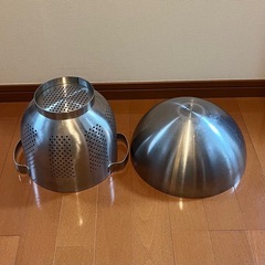 ikea ボウル BLANDA BLANK　ザル 水切りボウル ORDNING ステンレスの画像