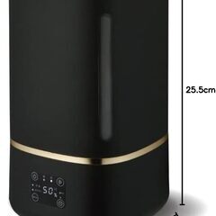 ドウシシャ 加湿器 超音波式 上から給水 抗菌加工 アロマ機能付 ブラック mistone 200の画像