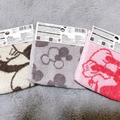 タオルハンカチ ミッキー 3枚の画像
