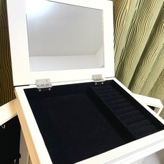 ジュエリーチェスト アンティーク ロココ プリンセス ホワイト の画像