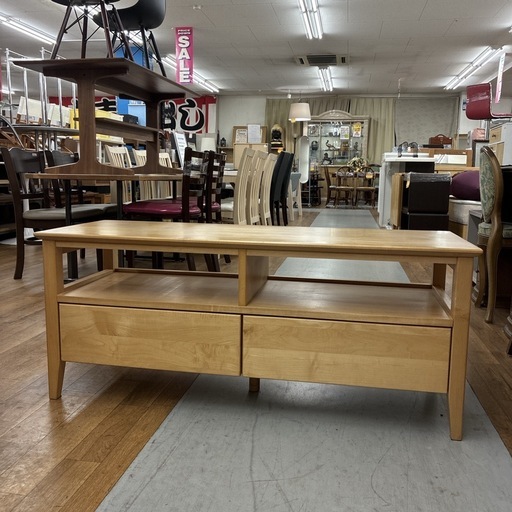 S745 ⭐ ?期間限定値下げ！ 大川家具 三環ジャパン ローボード テレビ台 幅120cm USED 