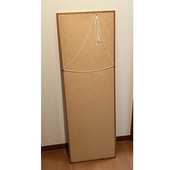 ミラー 全身鏡 木目 ブラウンの画像