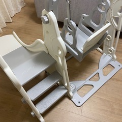 【お話し中】美品 滑り台 ブランコ 室内遊具 簡単組立の画像