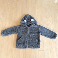 GU マシュマロフィール パーカーセット グレー ネコ 120の画像