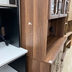 ニトリ　3枚扉レンジボード　ミランダ　ブラウンの画像