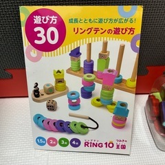  【woodypoodyウッディプッディ】はじめてのつみき RING10(オリジナル) 積み木 知育玩具 木のおもちゃ 1歳 2歳の画像