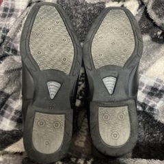 ⑥シューズ　ブラック就活向けの画像