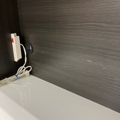 ニトリ　2枚扉レンジボード　ブラウンの画像