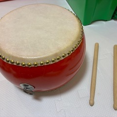 太鼓 和太鼓 小太鼓 楽器 練習 パーティー 応援 宴会 カラオケ イベント グッズ 本格的な響き (アウトレット 27cm)の画像