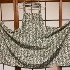 着物リメイク　ロングエプロン ＋ ポシェットの画像