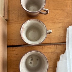 萩焼 椿窯 天鵬山造 箱入 珈琲碗 6客セットの画像