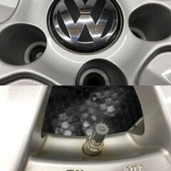 TAS JAPAN AGA 社外ホイール 17インチ 4本 8J5HPCD112+30 VW純正キャップ 空気圧センサー付 VW/ティグアン等　(SHG037)の画像