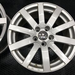 TAS JAPAN AGA 社外ホイール 17インチ 4本 8J5HPCD112+30 VW純正キャップ 空気圧センサー付 VW/ティグアン等　(SHG037)の画像