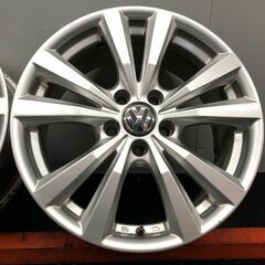 TAS JAPAN AGA 社外ホイール 17インチ 4本 7.5J5HPCD112+45 VW純正キャップ VW/パサート/パサートヴァリアント等　(SHH036)の画像