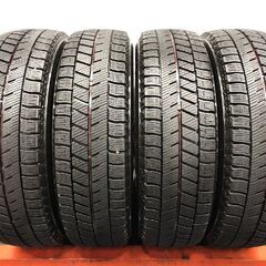 【BS BLIZZAK VRX3 155/65R14】スタッドレス【La-Strada 14インチ 4.5J4HPCD100+45】21年製 バリ溝 ミライース タント N-BOX等　(STD125)の画像