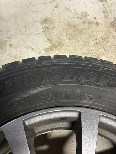 DUNLOP 185/65R15 タイヤ・ホイールセット 10スポーク