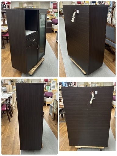 S759 NITORI ニトリ キッチン台 キッチンボード 食器棚 幅80cm USED