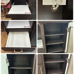 S759 ⭐ NITORI ニトリ キッチン台 キッチンボード 食器棚 幅80cm USED 綺麗の画像