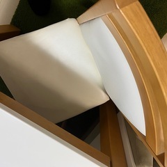 ニトリ　白のダイニングテーブルセットの画像