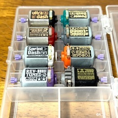 ジャンク TAMIYA ミニ四駆 MOTOR まとめて ケース付きの画像