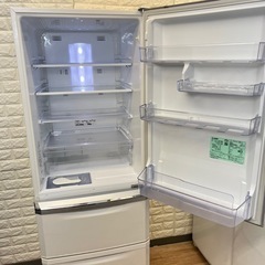 ②格安で配送設置まで🆗 MITSUBISHI 三菱　冷凍冷蔵庫　370L ✨✨の画像