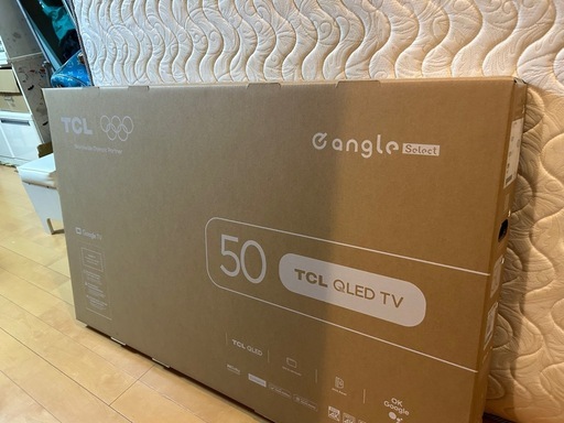 新品‼️4Kテレビ TCL 50インチ 今月購入。