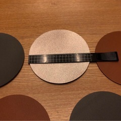 未使用　レザー風コースターの画像