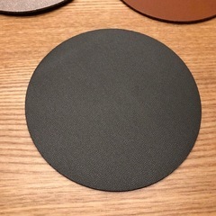 未使用　レザー風コースターの画像