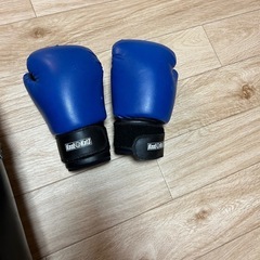 サンドバッグ、グローブ、トレーニングセットの画像