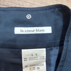 le. coeur blanc ルクールブラン　レディース　スカート　Mの画像