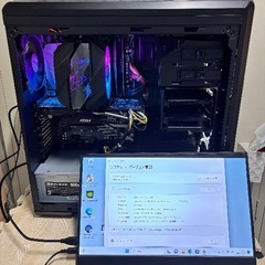 自作ゲーミングパソコン　Ryzen7 3800X、メモリDDR4 16GBの画像