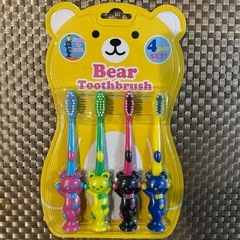 幼児用歯ブラシ　吸盤付クマさん歯ブラシ　　　　　
4本セットを２パック　合計8本　の画像