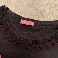 Roni ブラック 長袖カットソー  130くらいの画像