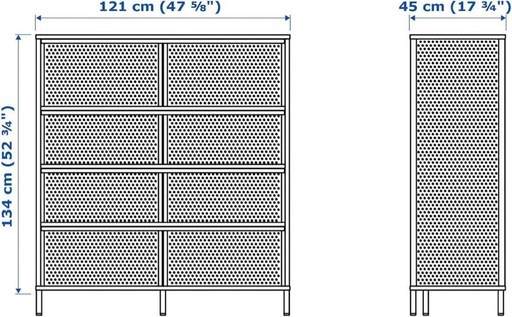 IKEA BEKANT ベカント シェルフユニット 121x134cm ホワイト